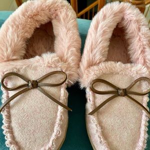 J Crew faux fur slipper shoes Size 8